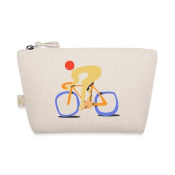fast roadbiker. contemporary abstract style cyclin - Organic Pouch - nature - Front