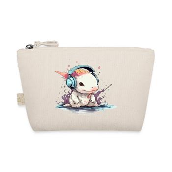 Bizi the audiophile axolotl - Organic Pouch - nature - Front