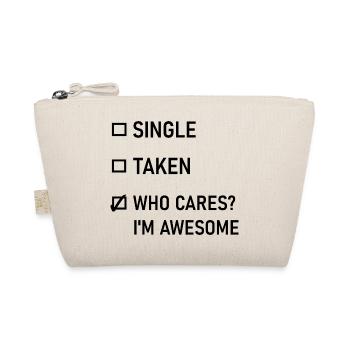 Single vergeben Wen kümmert's? I'm Awesome - Lustig - Bio-Täschchen - Natur - Vorne