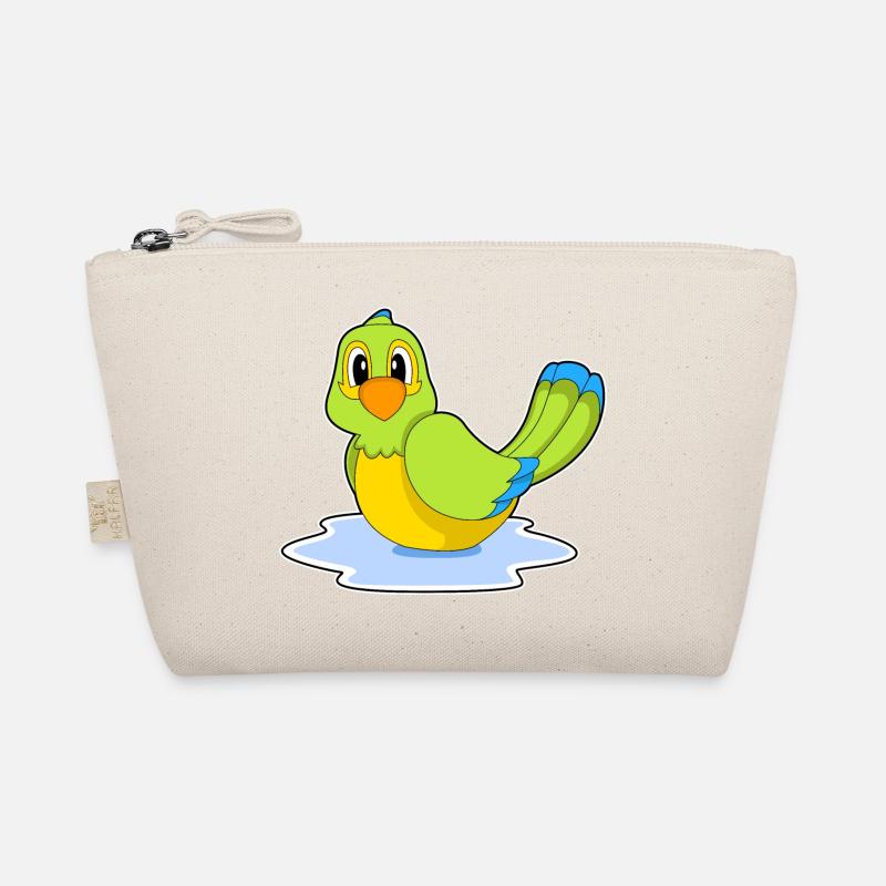 Papagei Schwimmen - Bio-Täschchen - Natur