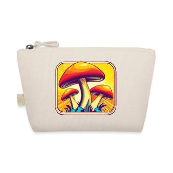 Mushrooms Mushrooms Retro 70s Design Gift - Organic Pouch - nature - Front