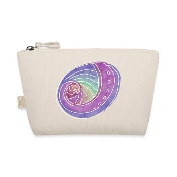 « Abalone », design de ligne boho, série « Shells » - Trousse biologique - nature - Devant