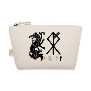 Fenrir Black Wolf - Organic Pouch - nature - Front