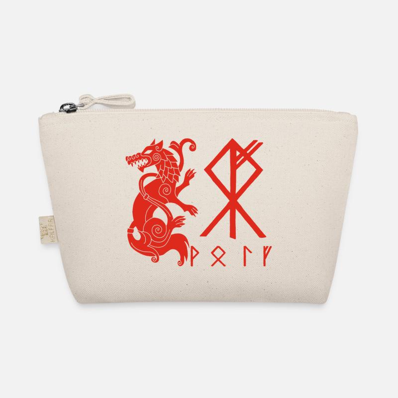 Roter Wolf Fenrir Bio-Täschchen