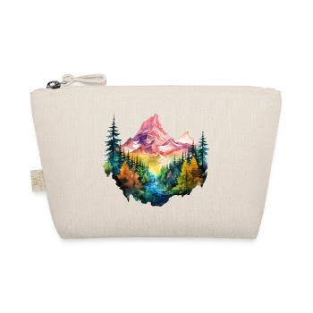 Natur Abenteuer Wildnis Berge Wald Bäume Bunt - Bio-Täschchen - Natur - Vorne
