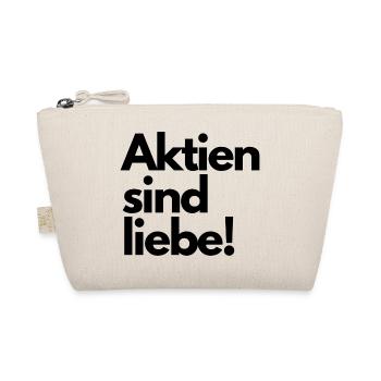 Aktien sind liebe! - Bio-Täschchen - Natur - Vorne