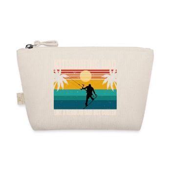 Kitesurfing dad like a regular dad but cooler - Organic Pouch - nature - Front