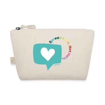 Spread Love, Not Hate. - Bio-Täschchen - Natur - Vorne