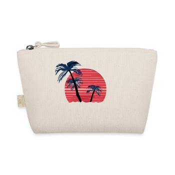 Sunset with palm trees - Organic Pouch - nature - Front