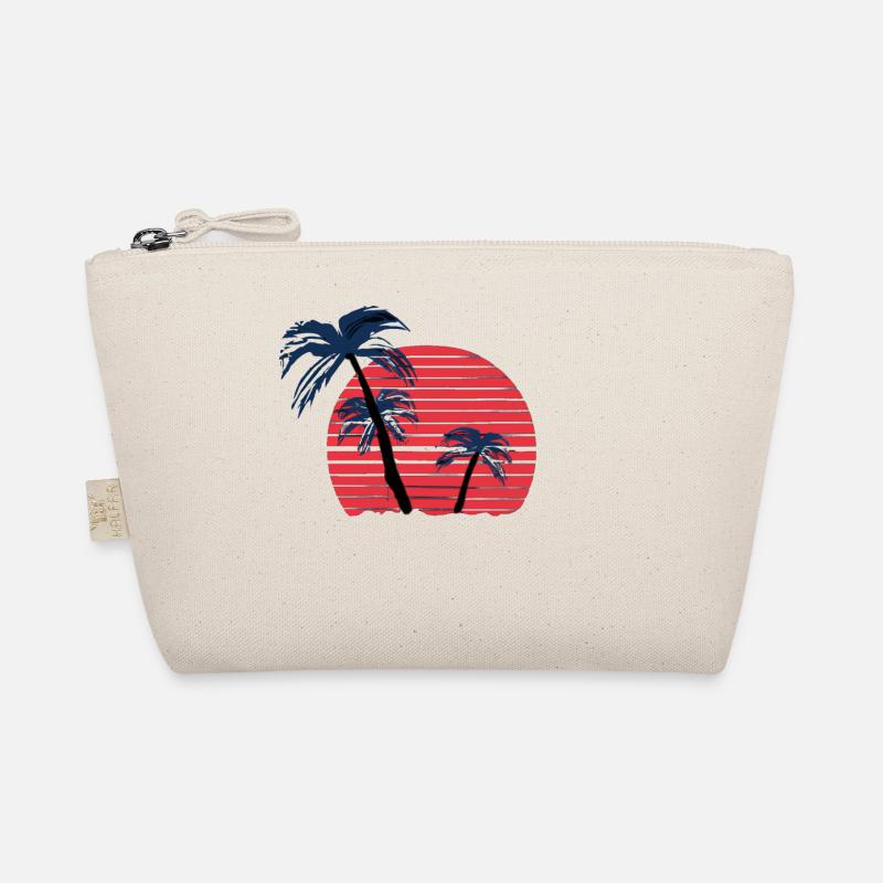 Sunset with palm trees Organic Pouch