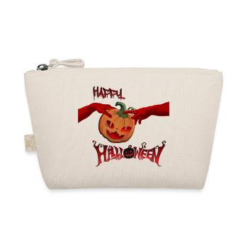 Happy Halloween MichelAngelo - Hände Kürbis, Party - Bio-Täschchen - Natur - Vorne