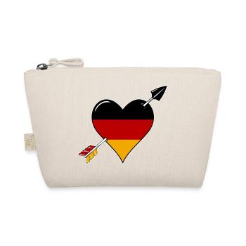 Allemagne drapeau coeur amoureux - Trousse biologique - nature - Devant