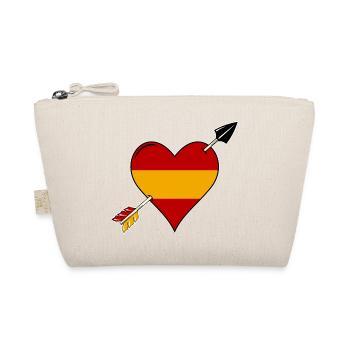 Espagne drapeau coeur amoureux - Trousse biologique - nature - Devant