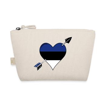 Estonie drapeau coeur amoureux - Trousse biologique - nature - Devant
