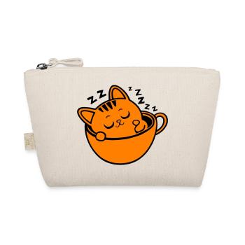 Kawaii Cat Cofee - Organic Pouch - nature - Front