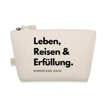 Leben, Reisen & Erfüllung. - Bio-Täschchen - Natur - Vorne