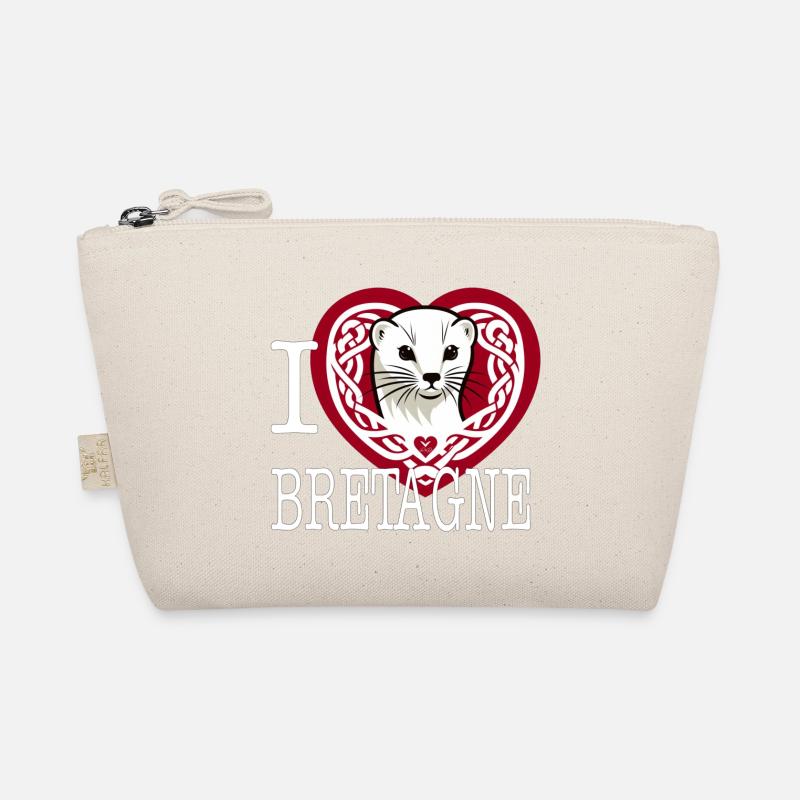 Ich liebe Bretagne Hermine Celtique Light Bio-Täschchen