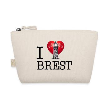 i love Brest by i love bretagne - Organic Pouch - nature - Front