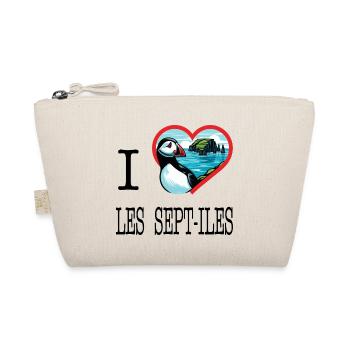 I Love Les Sept-Iles by I Love Bretagne - Organic Pouch - nature - Front