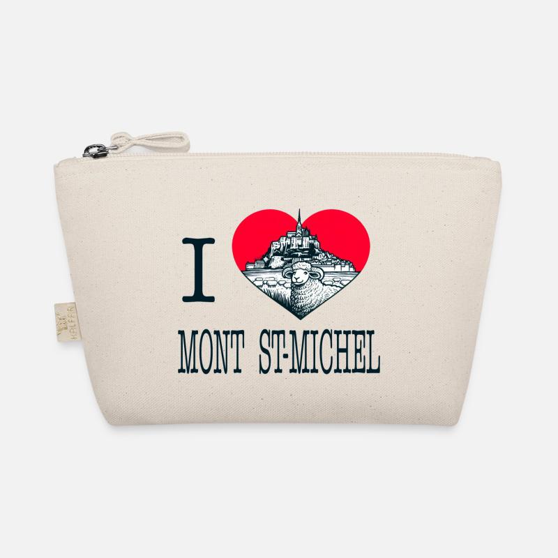 Ich liebe den Mont Saint-Michel - Bio-Täschchen - Natur