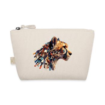 Colorful Abstract Cheetah - Organic Pouch - nature - Front