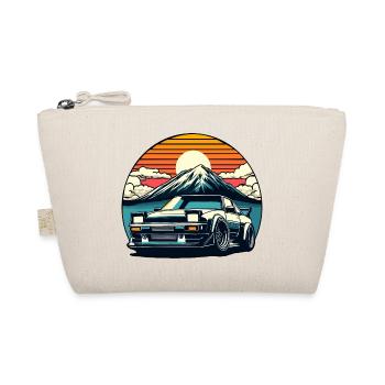 JDM car Japanese Retro Car Racing Drifting Legend - Organic Pouch - nature - Front
