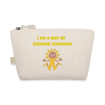T-Shirt I Am a Ray of F***ing Sunshine - Bio-Täschchen - Natur - Vorne