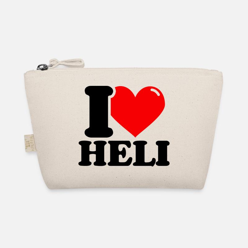 I love heli First name Organic Pouch
