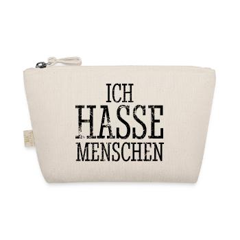 Ich hasse Menschen - Spruch - Bio-Täschchen - Natur - Vorne