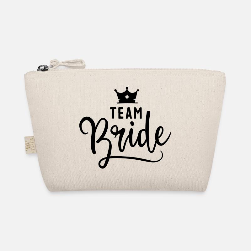 JGA-Style: "Team Bride" im eleganten Schwarz! Bio-Täschchen