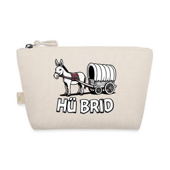 Hü Brid - Lustiges Hybrid Auto - Eselin - Bio-Täschchen - Natur - Vorne