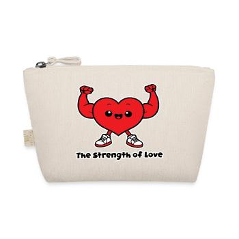 Citation amour The Strength of Love - Trousse biologique - nature - Devant