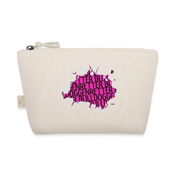 bullterrier geburtstagsgeschenk humor spaß - Bio-Täschchen - Natur - Vorne