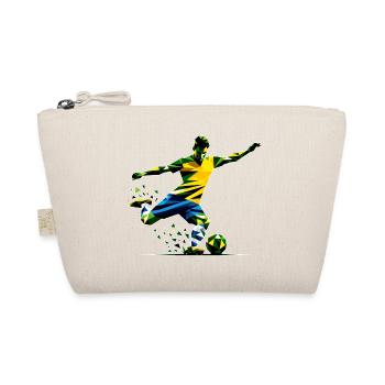 Fussball Brasilien - Bio-Täschchen - Natur - Vorne