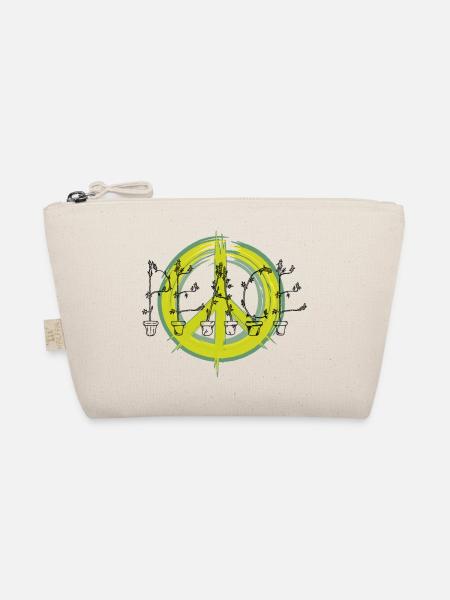 PEACE - Bio-Täschchen - Natur - Vorne