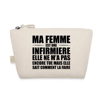 Ma Femme Est Infirmière Humour Marié Infirmiere - Trousse biologique - nature - Devant