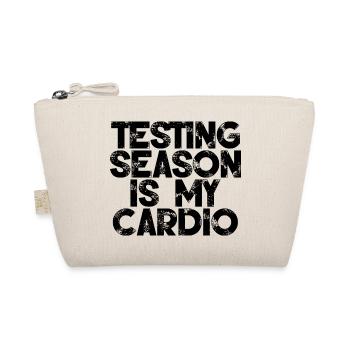 Testing Season Is My Cardio 3 - Bio-Täschchen - Natur - Vorne