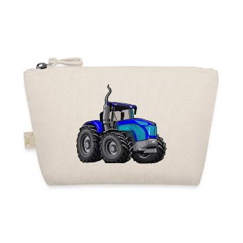Trecker mit großen Reifen - Bio-Täschchen - Natur - Vorne