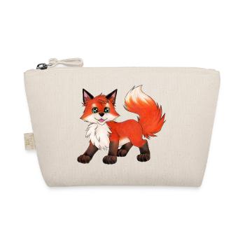 Süßer Fuchs Geschenk für Fuchsfan Jungen & Mädchen - Bio-Täschchen - Natur - Vorne