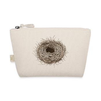 empty bird's nest or easter basket for spring - Organic Pouch - nature - Front