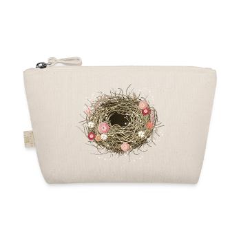 Nid d’oiseau vide ou panier de Pâques avec des fleurs séchées - Trousse biologique - nature - Devant