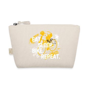 Eat Sleep Bike Repeat - Organic Pouch - nature - Front