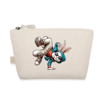 Pâques Lapin de Pâques dansant Breakdance - Trousse biologique - nature - Devant