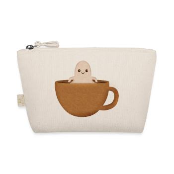 Petit fantôme mignon café - Trousse biologique - nature - Devant