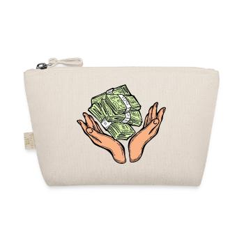 Big money flying to you for wealth and prosperity. - Organic Pouch - nature - Front