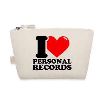 I Love Personal Records - Haltérophilie de fitness - Trousse biologique - nature - Devant