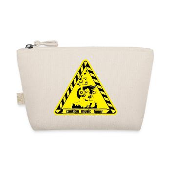 Warnschild für Musikliebhaber - Bio-Täschchen - Natur - Vorne