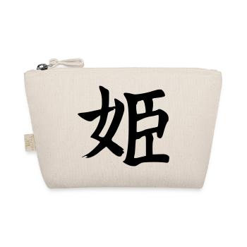 Hime Kanji (Prinzessin) - Bio-Täschchen - Natur - Vorne