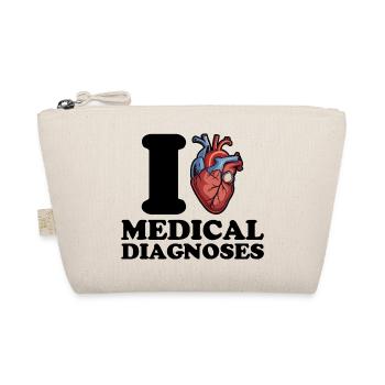 Ich liebe medizinische Diagnosen - Bio-Täschchen - Natur - Vorne