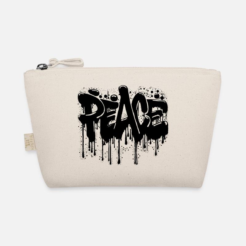 Peace Graffiti - Bio-Täschchen - Natur